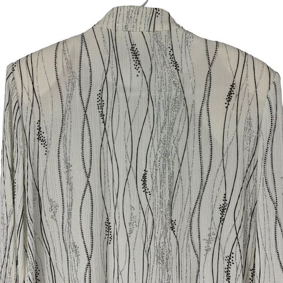 Allex Evenings Blazer Jacket Cover Size 12 Metalic Wedding Special Event 3669 - Picture 7 of 7